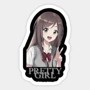 pretty girl Sticker